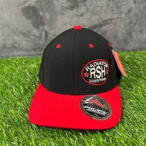 Pacific Headwear Hat RSH Radiator Supply House Cap Black Red Youth 6 3/8 - 6 7/8